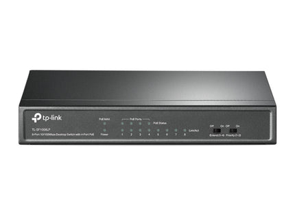 Switch TP-Link TL-SF1008LP vista frontal con 8 puertos RJ45