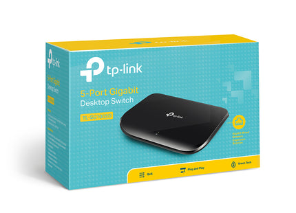 Switch para sobremesa con 5 puertos TP-Link, TL-SG1005D