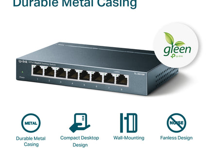 Switch 8 puertos TP-Link, TL-SG108