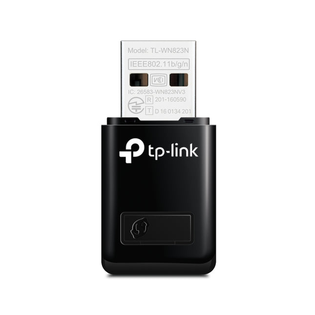 Adaptador USB WiFi TP-Link TL-WN823N vista frontal con antena