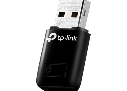 Vista lateral del adaptador WiFi TL-WN823N mostrando diseño compacto