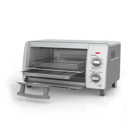 Horno Tostador con Freidora de Aire Black+Decker TO1785SG‑LA | 9″ (4 rebanadas) | 1150 W | 5 Funciones | Convección EvenToast™