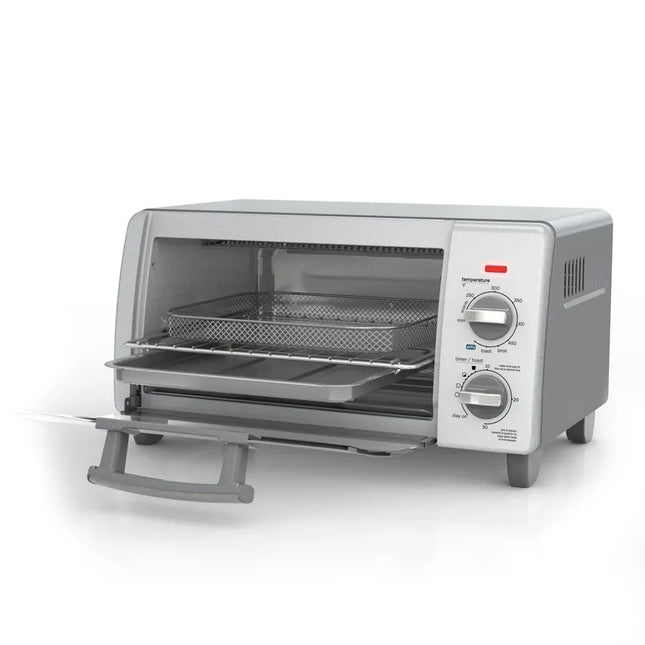 Horno Tostador con Freidora de Aire Black+Decker TO1785SG‑LA | 9″ (4 rebanadas) | 1150 W | 5 Funciones | Convección EvenToast™