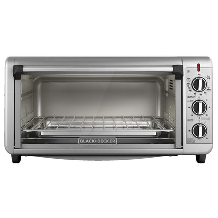 Horno de Convección Black+Decker TO3260XSBD | 30 L (8 rebanadas) | 1500 W | Digital | 4 Funciones | Acero Inoxidable