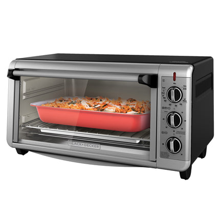 Horno de Convección Black+Decker TO3260XSBD | 30 L (8 rebanadas) | 1500 W | Digital | 4 Funciones | Acero Inoxidable