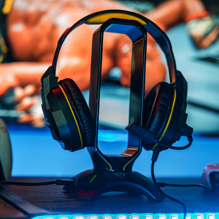 Headset Gaming Thonet & Vander VX70 | Micrófono Flexible | Iluminación LED | Conexión 3.5 mm y USB