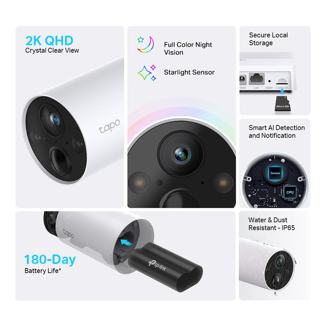Cámara de Seguridad Inteligente TP-Link, Tapo C420