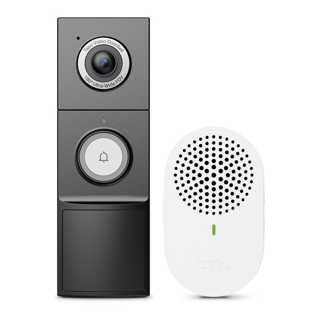 Timbre inteligente TP-Link Tapo D235 con cámara 2K vista frontal completa