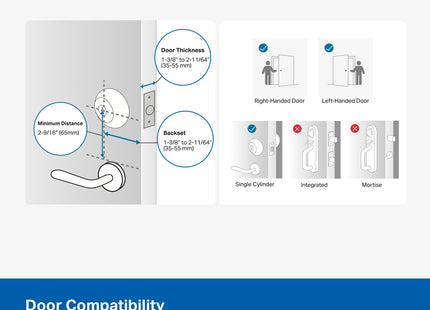 Mecanismo deadbolt cerradura TP-Link DL110 con cilindro de seguridad incluido