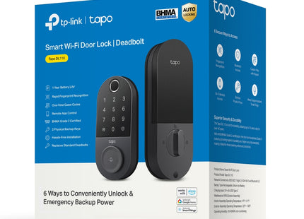 Teclado táctil retroiluminado de cerradura inteligente Tapo DL110 TP-Link