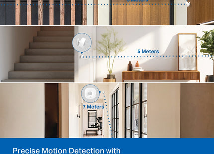 Tapo T100 sensor inteligente vista posterior con compartimento batería
