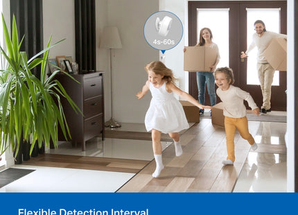 Sensor movimiento T100 instalado en pared esquina habitación