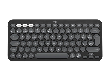 Teclado en Español Logitech Pebble Keys 2 K380S | 70% Compacto | Inalámbrico Bluetooth