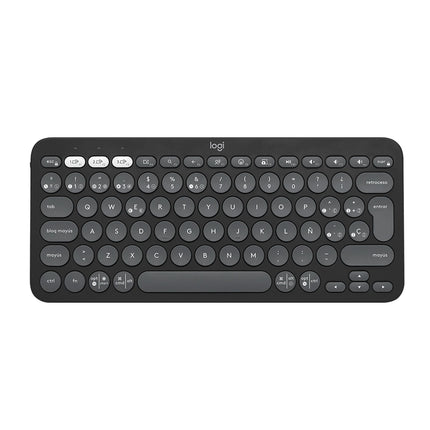 Teclado en Español Logitech Pebble Keys 2 K380S | 70% Compacto | Inalámbrico Bluetooth