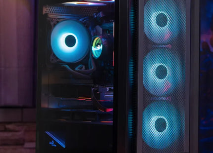 Case RGB AeroCool Tern Mini | Torre Pequeña | Vidrio Templado | 3 Abanicos Delanteros | 1 Abanico Trasero