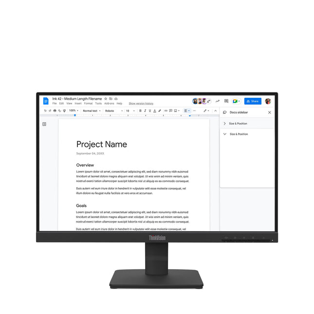 Lenovo monitor ThinkVision S22-4e 21.5 pulgadas FHD 100Hz negro 64CBKAR6LA