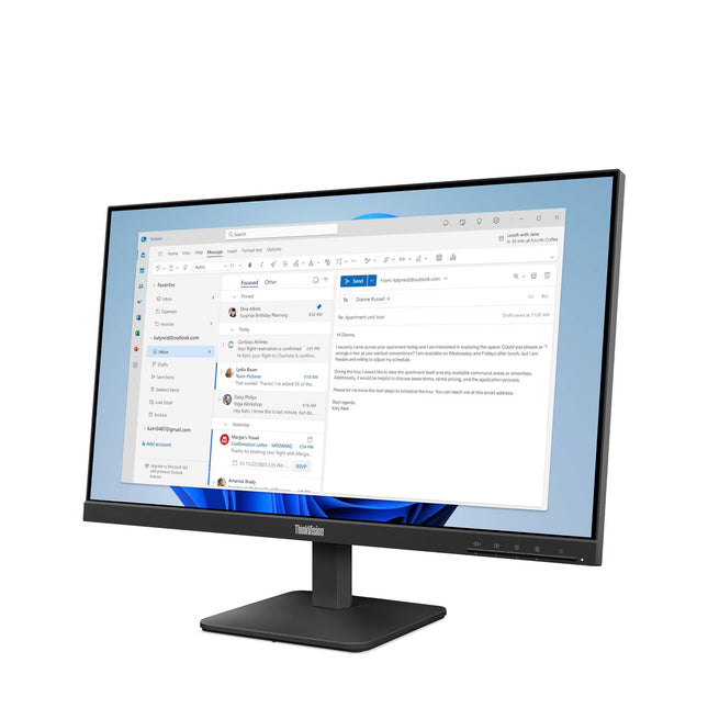 Lenovo Monitor ThinkVision S24-4E 23.8 pulgadas FHD, 64B5KAR1LA