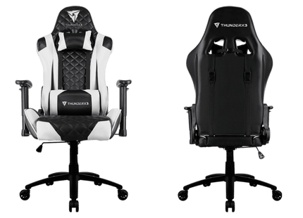 ThunderX3 TGC12 Silla Gaming Negra y Blanca de Cuero Sintético TEGC-2008101.21