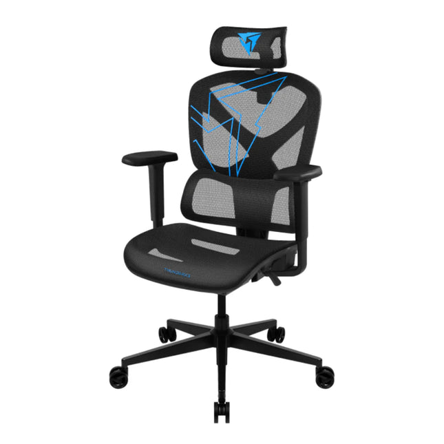 ThunderX3 YTC Mesh Racer Blue Silla Gaming Ergonómica TEGC-3066001.B1