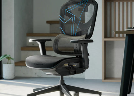 ThunderX3 YTC Mesh Racer Blue Silla Gaming Ergonómica TEGC-3066001.B1
