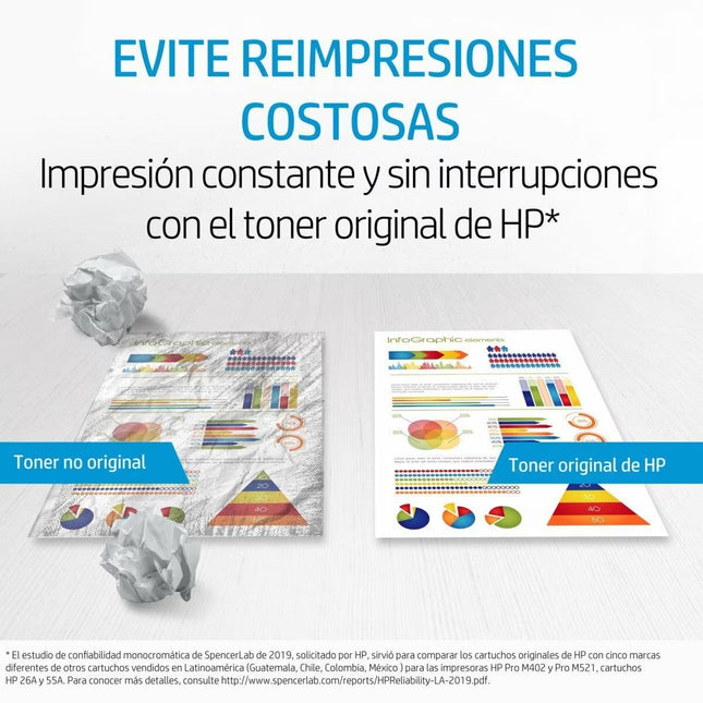 Tóner HP CF280X Negro vista lateral derecha con etiquetas