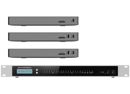 Grandstream UCM6302A IP PBX de Audio para 500 Usuarios con 2 FXS, 2 FXO y 3 Puertos Gigabit PoE+