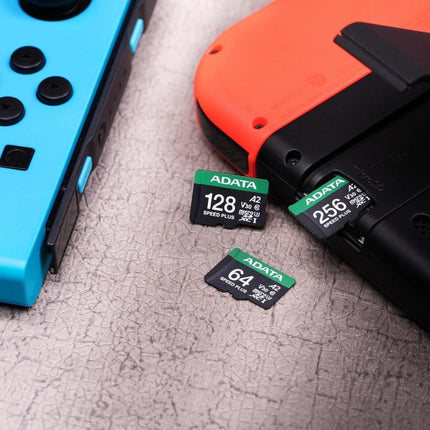 Memoria Micro SDXC ADATA Speed Plus UD256GUI3V30A2SP-RA1 | 256GB | Clase 10 | UHS-I U3 V30 A2 | Con adaptador