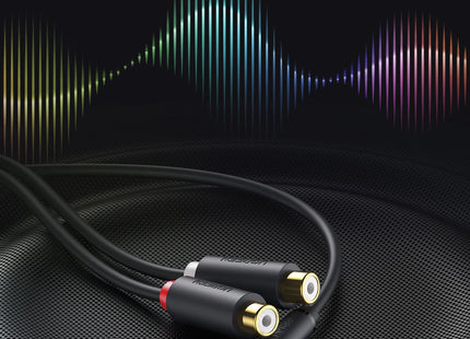 Cable Jack Macho a 2 RCA Hembra UGREEN AV109, 10547