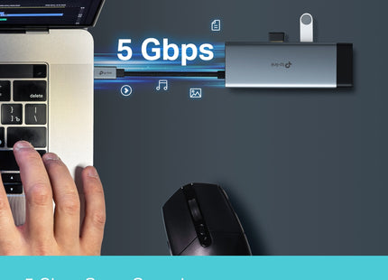Hub USB Tipo-C 6 en 1 TP-Link, UH6120C