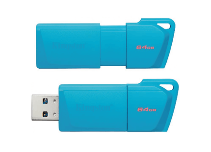 Memoria USB Kingston DT Exodia M | 128GB | USB 3.2 | Neon Azul