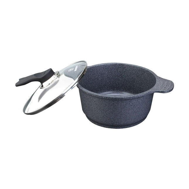 Cacerola Baja Westinghouse WCCC2008L28CMG | 4L | Cerámica 5th Generación | Tapa de Vidrio