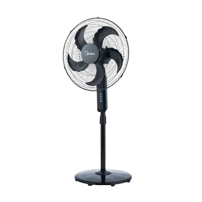 Ventilador de Pedestal Midea MSF18B-CA | 18" | 95W | 5 aspas | Power Cool | Color negro