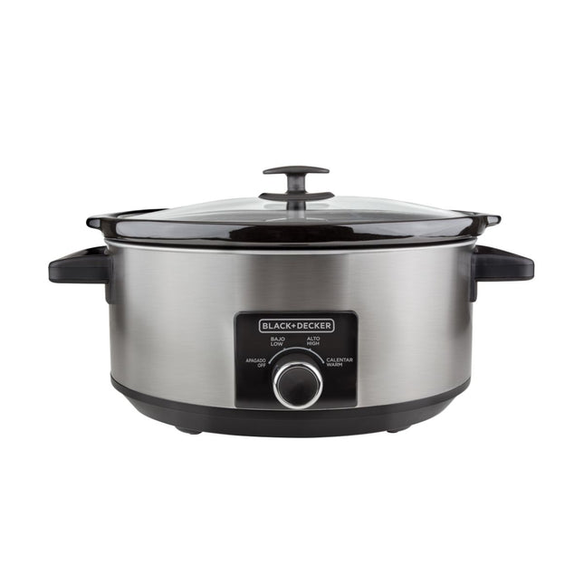 Olla de Cocción Lenta Black + Decker SC2007S | 6.7L | Acero Inoxidable