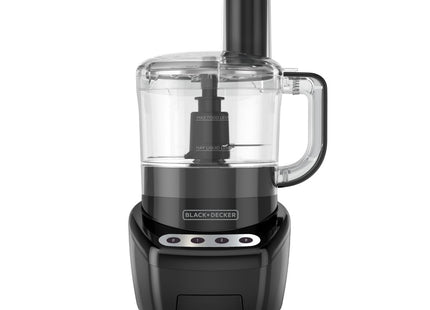 Procesador de Alimentos Black + Decker FP4342-0BDLA | 8 Tazas | 2 Velocidades | Pulso | Acero Inoxidable | Negro