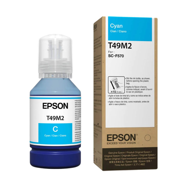 Epson botella tinta ultrachrome T49M  cyan 140 ml-T49M220
