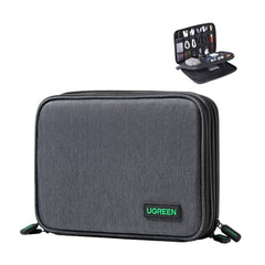Estuche organizador UGREEN LP139 cerrado vista frontal con logo
