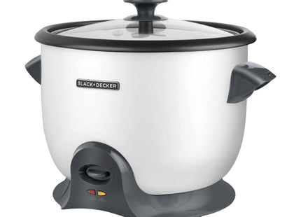 Olla Arrocera Black + Decker RC628W | 28 Tazas Cocidas | 2.8L | Recubrimiento Antiadherente | Blanca