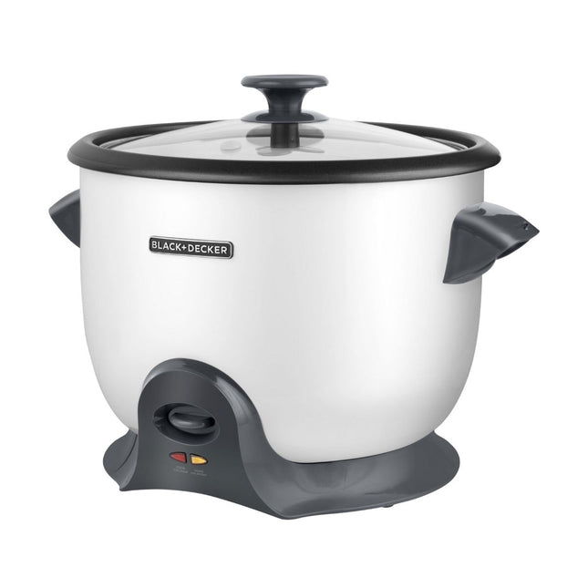 Olla Arrocera Black + Decker RC628W | 28 Tazas Cocidas | 2.8L | Recubrimiento Antiadherente | Blanca