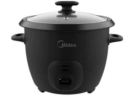 Midea MRCM250BAK Olla Arrocera Eléctrica de 2.5 L y 10 Tazas con Canasta para Vapor
