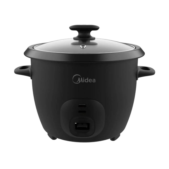 Midea MRCM250BAK Olla Arrocera Eléctrica de 2.5 L y 10 Tazas con Canasta para Vapor