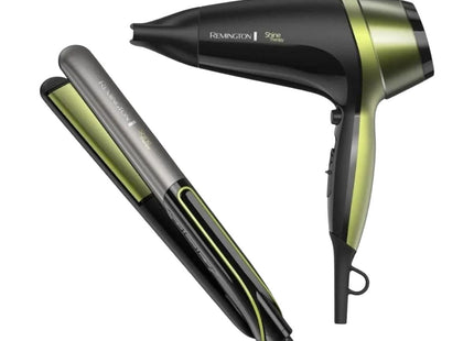 Combo Alisadora y Secador Remington S12A-D13A (110) F | Terapia de Aguacate | 2300W | Cerámica Iónica | Cuidado Antifrizz