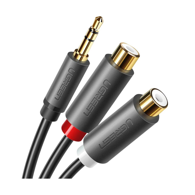 Cable Jack Macho a 2 RCA Hembra UGREEN AV109, 10547