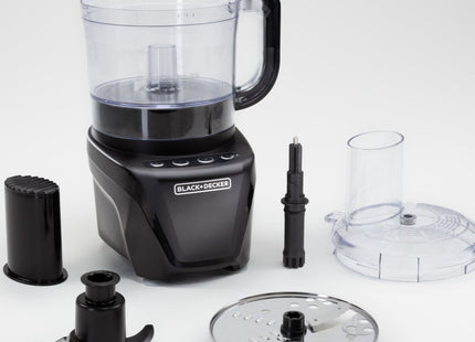 Procesador de Alimentos Black + Decker FP4342-0BDLA | 8 Tazas | 2 Velocidades | Pulso | Acero Inoxidable | Negro