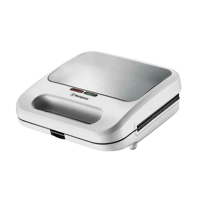 Sandwichera Westinghouse WKSMSL103 Blanca | 2 panes | Placas antiadherentes | Diseño compacto