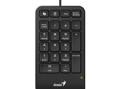 Teclado numérico Genius NumPad 125 con conexión USB-C vista frontal completa