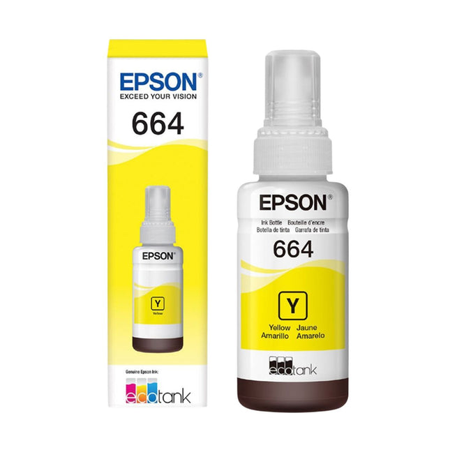 Epson botella tinta amarilla T664420-AL para L110-220-350-355-555 6500 Pag