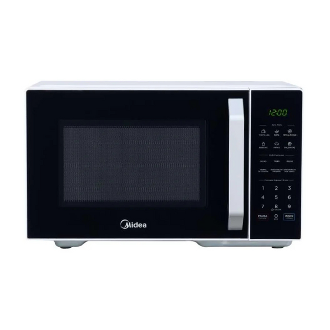 Microondas Midea MMDX11S2BW‑CA | 1.1 p³ | 1500 W | Puerta espejo negra | 10 Niveles | Grill