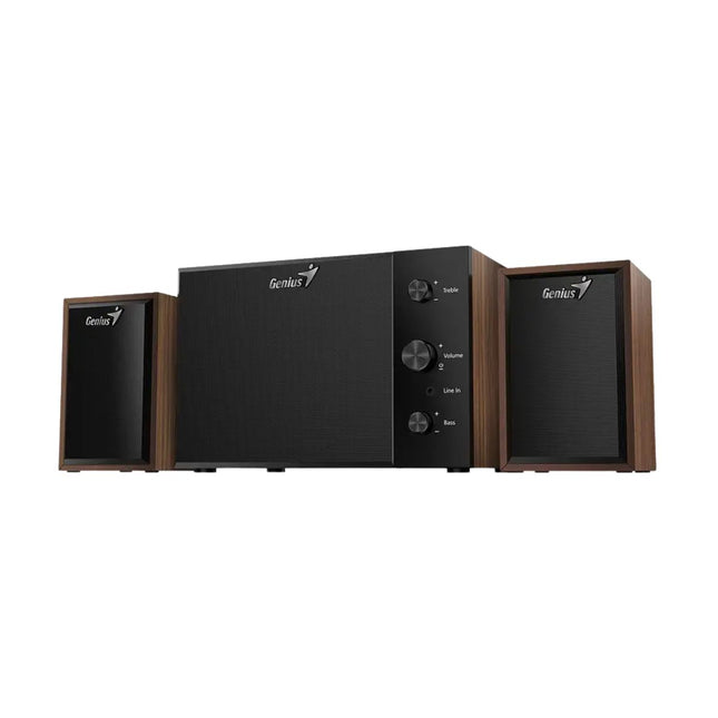 Parlante Genius SW-350 2.1 Madera, 31730037402