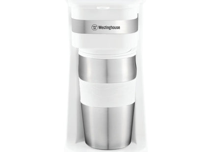 Cafetera Individual Westinghouse WKCMGO11WH | Blanca | Incluye Mug Térmico