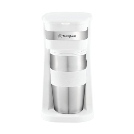 Cafetera Individual Westinghouse WKCMGO11WH | Blanca | Incluye Mug Térmico